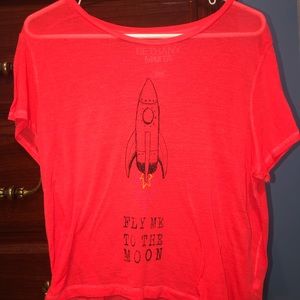 Bright Orange Loose Top